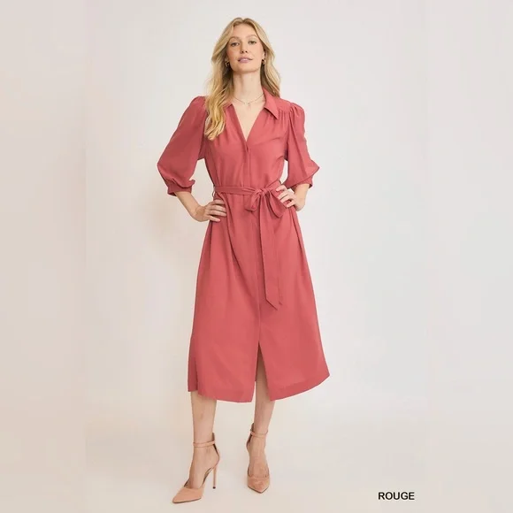 Umgee Rouge Midi Dress size medium New - Picture 2 of 4